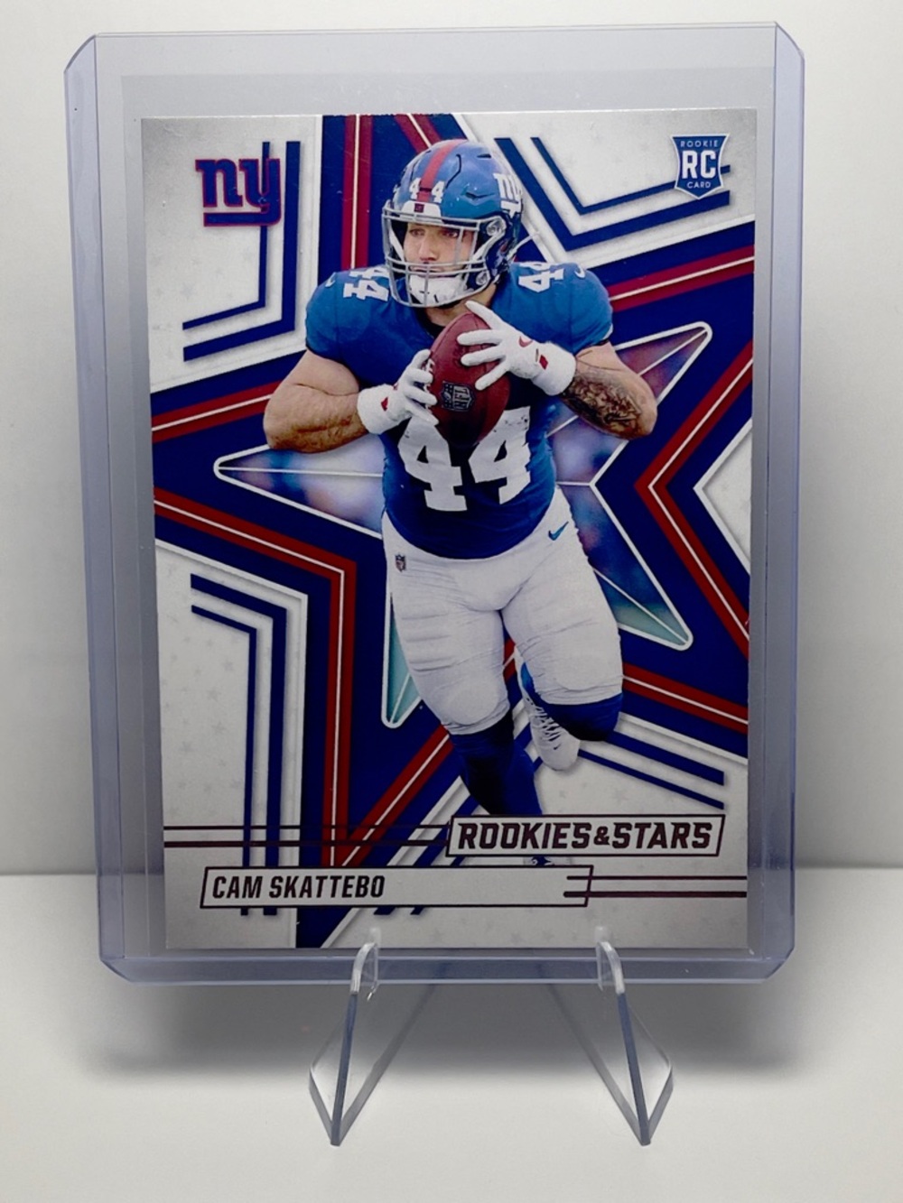 2025 Panini Rookies & Stars Cam Skattebo rookie trading card